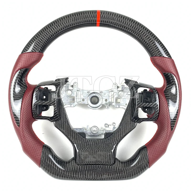For Lexus Is Steering Wheel Carbon Fiber Custom Leather GS RCF NX CT250 300 350 2017 2018 2019 2020 2021 2022 2023 2024