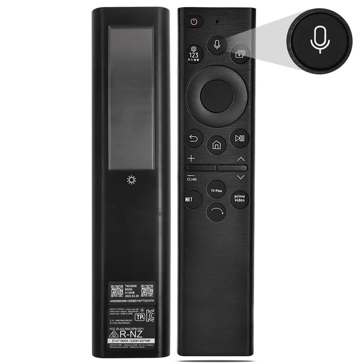 A72Z Replace BN59-01385A Solar Voice Remote Control for Smart TV 2020-2023 Neo QLED 4K 8K Ultra HD