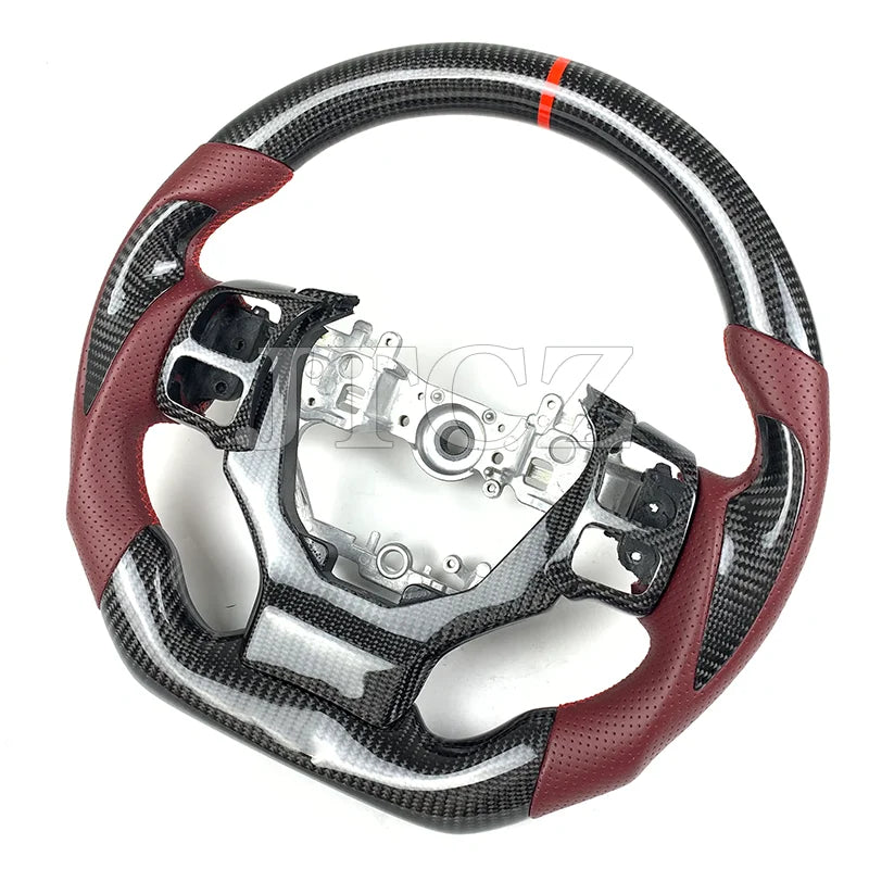 For Lexus Is Steering Wheel Carbon Fiber Custom Leather GS RCF NX CT250 300 350 2017 2018 2019 2020 2021 2022 2023 2024
