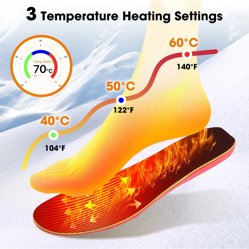 Cordless | Heated Shoe | Insoles APP | Control Electric| Foot Warming| Pad Feet | Warmer Sock,Pad Mat,Winter Heating,Insole Winter Warm.
