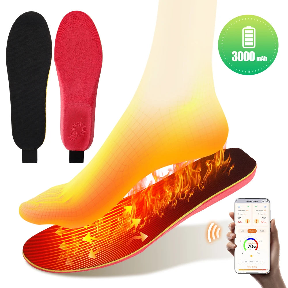 Cordless | Heated Shoe | Insoles APP | Control Electric| Foot Warming| Pad Feet | Warmer Sock,Pad Mat,Winter Heating,Insole Winter Warm.
