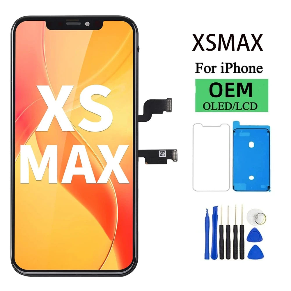 OLED Pantalla For iphone XSMAX LCD Display Touch Screen Digitizer Assembly For iPhone XS Max LCD Replacement