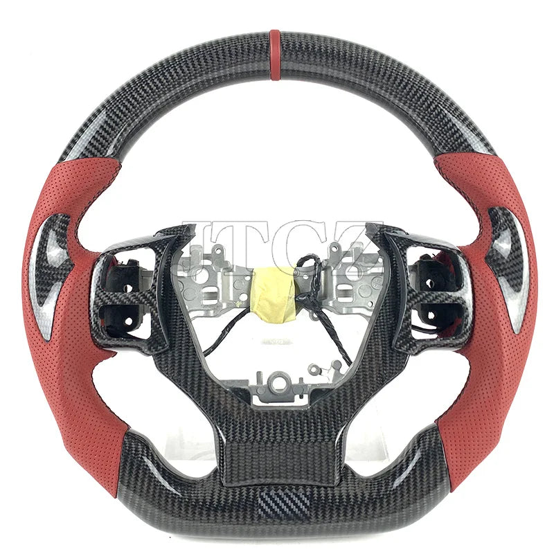 For Lexus Is Steering Wheel Carbon Fiber Custom Leather GS RCF NX CT250 300 350 2017 2018 2019 2020 2021 2022 2023 2024