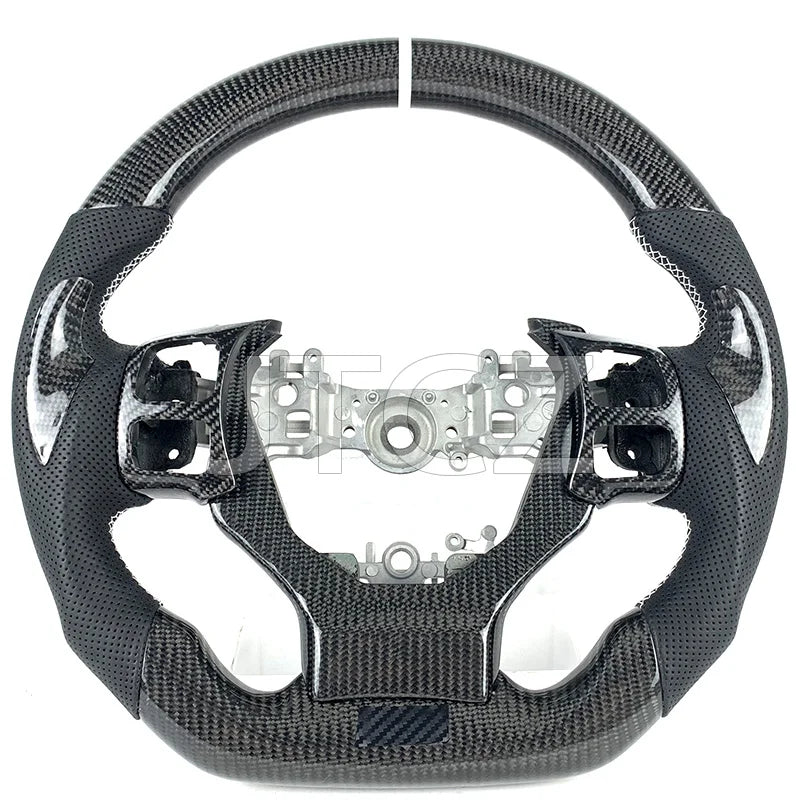 For Lexus Is Steering Wheel Carbon Fiber Custom Leather GS RCF NX CT250 300 350 2017 2018 2019 2020 2021 2022 2023 2024