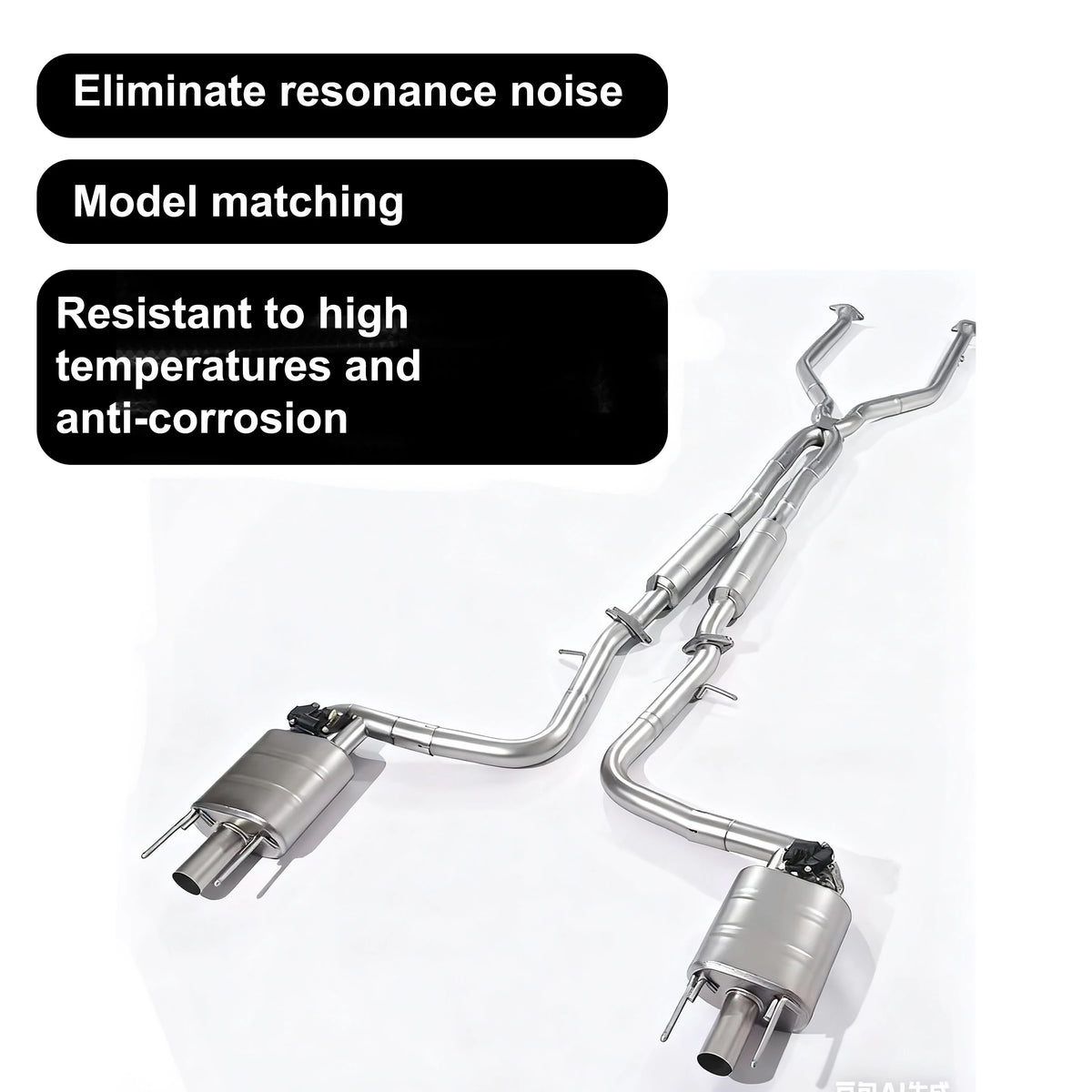 ACE Stainless Steel Exhaust Performance for Lexus IS250/ IS300 / IS350 F Sport V6 Valved Muffler Catback Exhaust Systems with Tips.