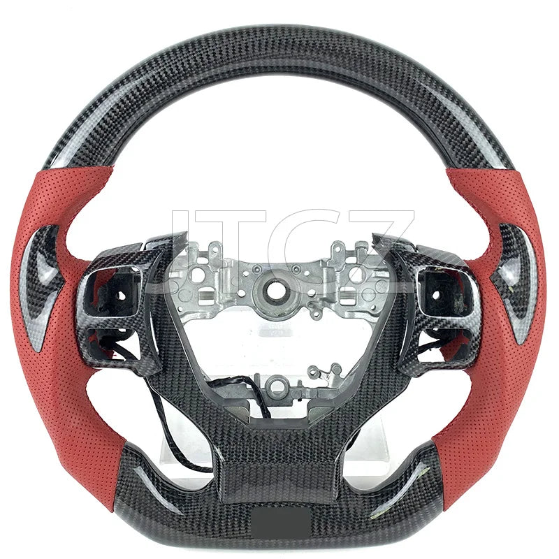 For Lexus Is Steering Wheel Carbon Fiber Custom Leather GS RCF NX CT250 300 350 2017 2018 2019 2020 2021 2022 2023 2024